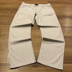 Ermenegildo Zegna Premium Stretch Cotton 5-Pocket Pants 35x30 Light Gray EUC